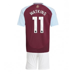 Aston Villa Ollie Watkins #11 Dětské Domácí dres komplet 2024-25 Krátký Rukáv (+ trenýrky)